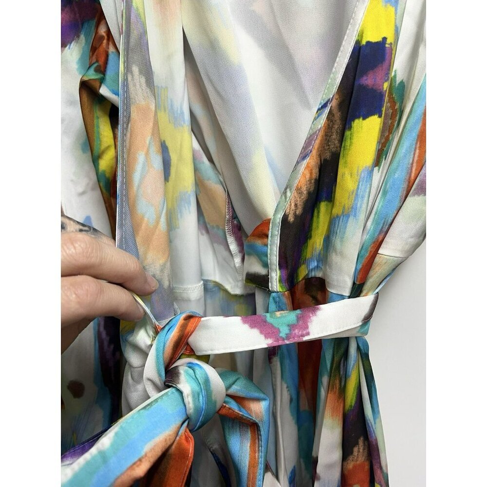 Smythe NEW Hostess Maxi Dress Geographic Size Medium Women’s Designer - Picture 6 of 7